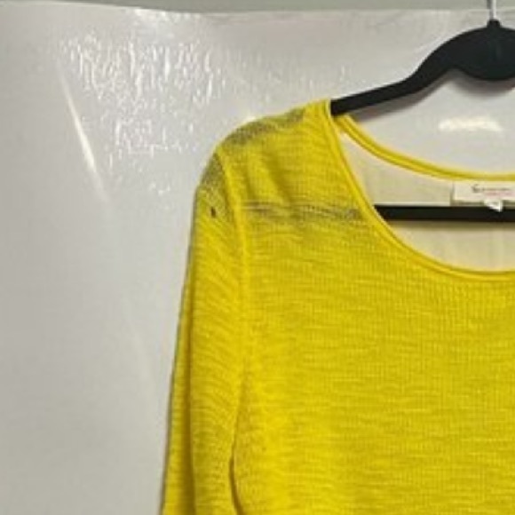 Turo By Vince Camuto Yellow Long Sleeve Size S - Picture 8 of 8